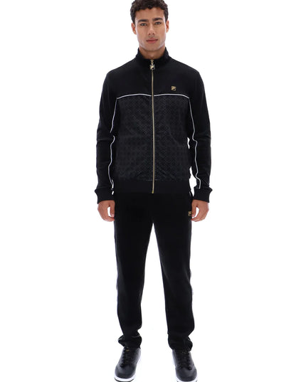 Fila Higgins Full Zip Velour Track Top Black