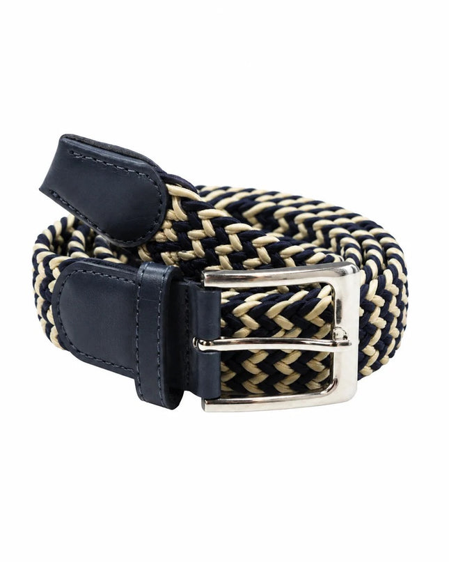 Heritage Braid Belt Navy Stone Mix