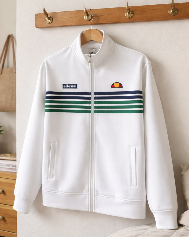 Ellesse Vincenza Track Top Off White Green - 506