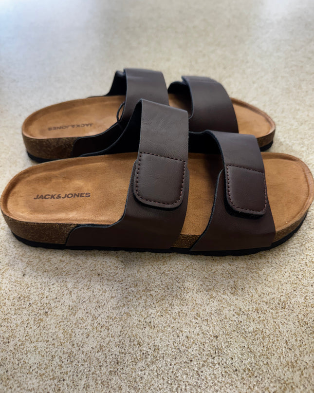 Jack & Jones Brunswick PU Strap Sandals Brown - 1184