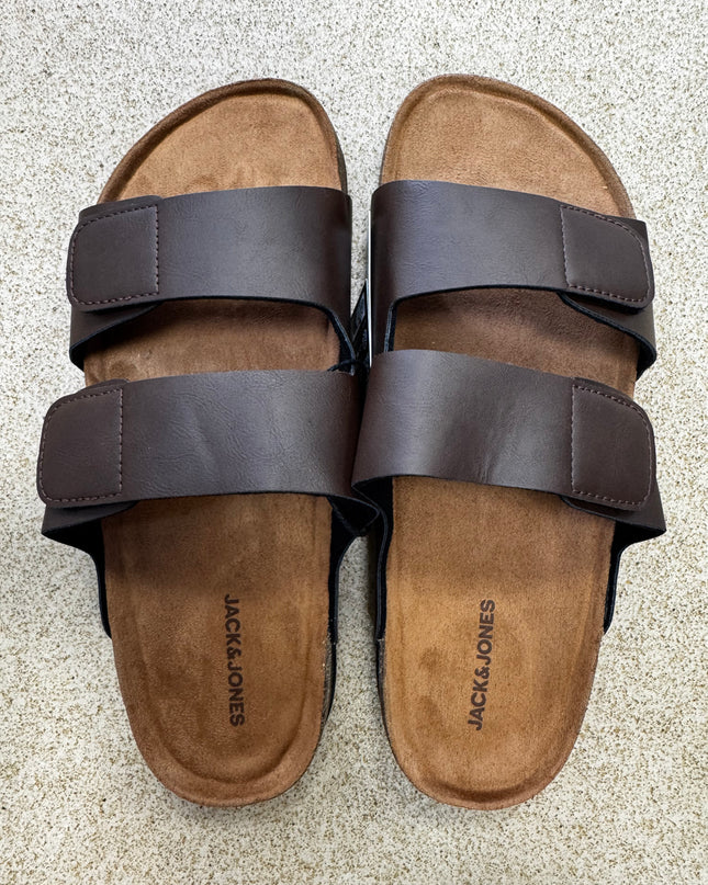 Jack & Jones Brunswick PU Strap Sandals Brown - 1184