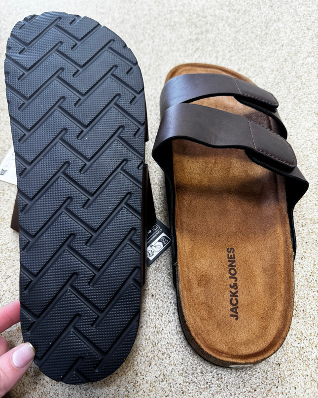 Jack & Jones Brunswick PU Strap Sandals Brown - 1184
