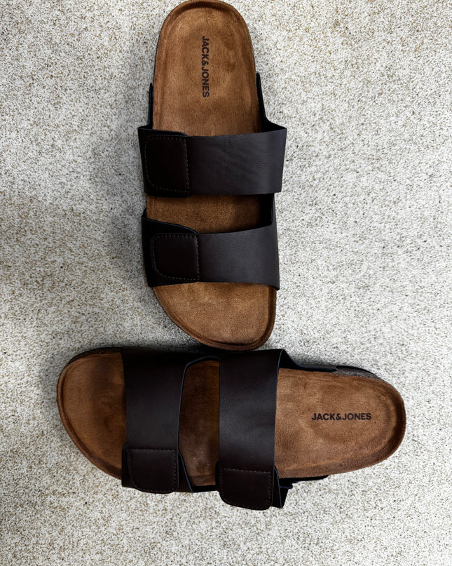 Jack & Jones Brunswick PU Strap Sandals Brown - 1184