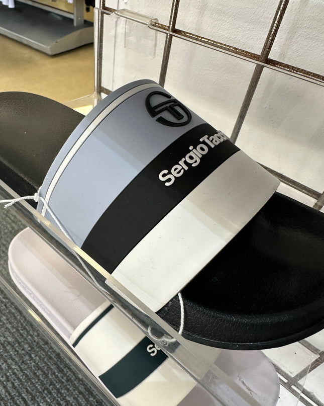 Sergio Tacchini Caspio Sliders Black Skyway/White - 1163