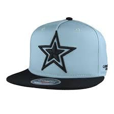 Carbon 212 Star Snapback Flat Peak Cap Blue/White - 1232