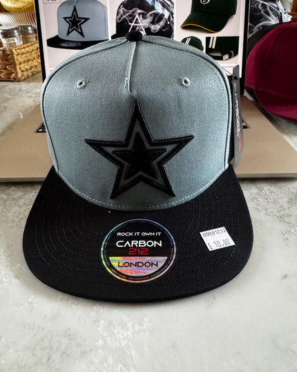 Carbon 212 Star Snapback Flat Peak Cap Blue/White - 1232