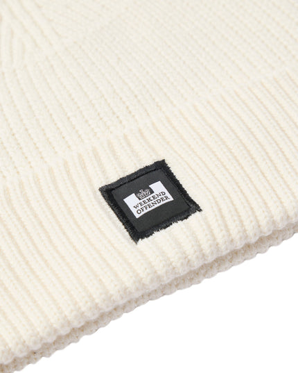 Weekend Offender Kettama Rib Knit Beanie Ivory