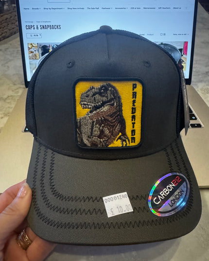 Predator Trucker Style Mesh Back Snapback Cap Khaki/Black