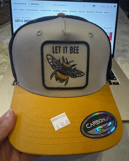 Let It Bee Trucker Style Mesh Back Snapback