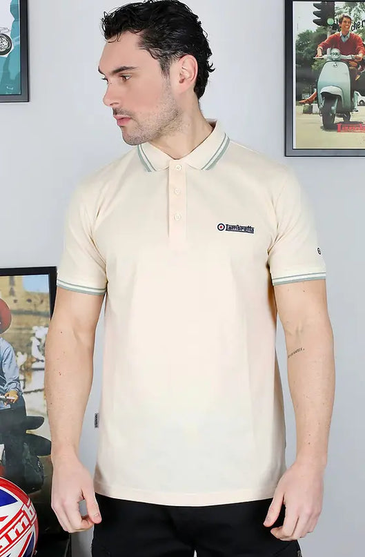 Lambretta Twin Tipped Polo in Tofu - 097
