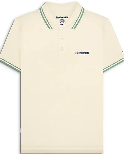 Lambretta Twin Tipped Polo in Tofu - 097