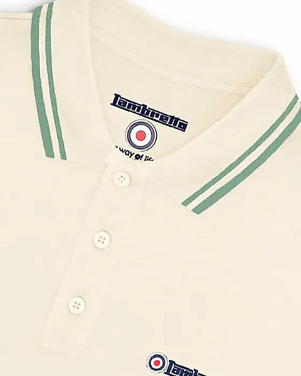 Lambretta Twin Tipped Polo in Tofu - 097
