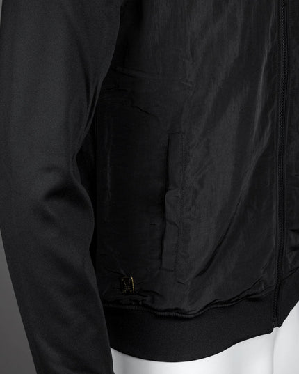Sergio Tacchini Cassio Track Top in Black/Gold 