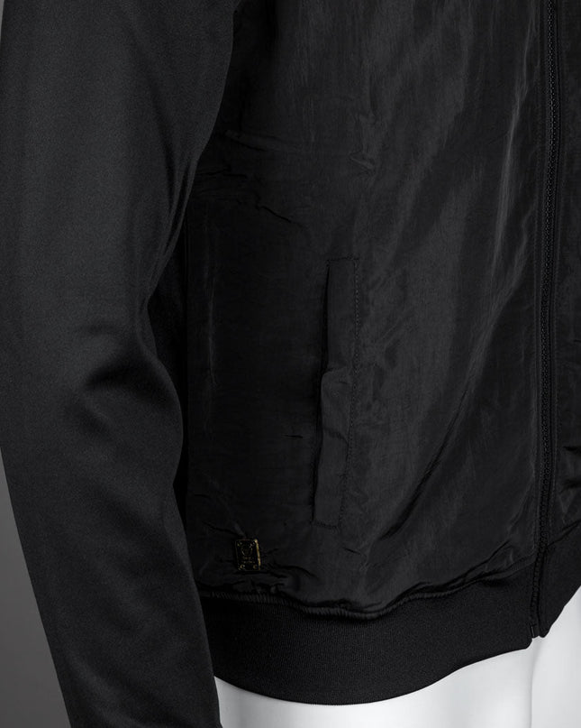 Sergio Tacchini Cassio Track Top in Black/Gold 