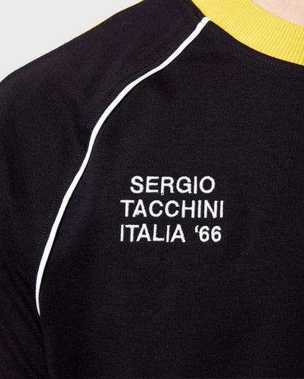 Sergio Tacchini Ghibli Davis Tee in Black/Yellow