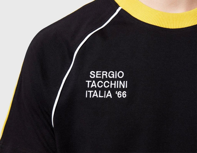 Sergio Tacchini Ghibli Davis Tee in Black/Yellow