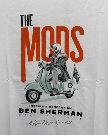 Ben Sherman The Mod Poster Tee White