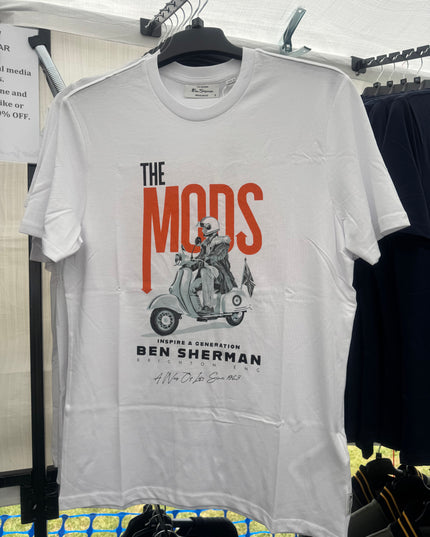 Ben Sherman The Mod Poster Tee White