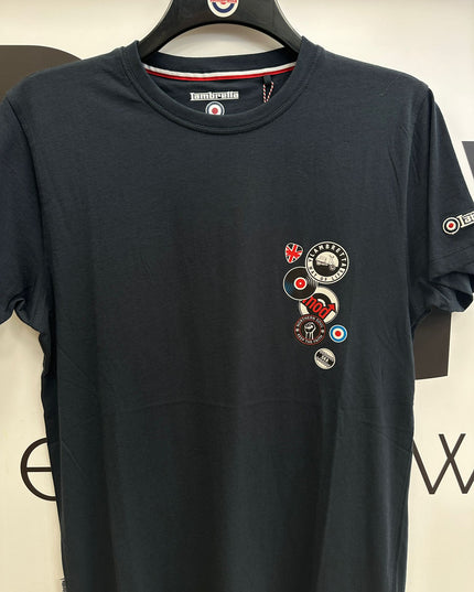 Lambretta Badges Tee Navy - 284 Raw Menswear