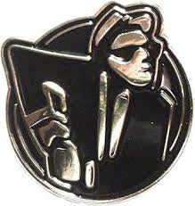 Ska Man Enamel Pin Badge Black