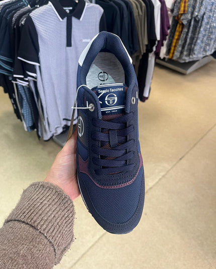Sergio Tacchini Monza Trainers Maritime Blue/White/Fig