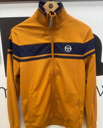 Sergio Tacchini Damarindo Track Top Pumpkin Spice/Navy - 569 Raw Menswear