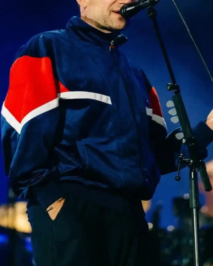 FILA Archive Inspired Albarn Track Top Navy/Red/Gardenia - 520 Raw Menswear