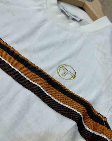 Sergio Tacchini Ayme Velour Tee Gardenia/Gold - 135 Raw Menswear