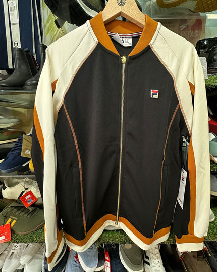 FILA Eliot Retro Track Top Black/Gardenia/Pumpkin Spice - 482 Raw Menswear