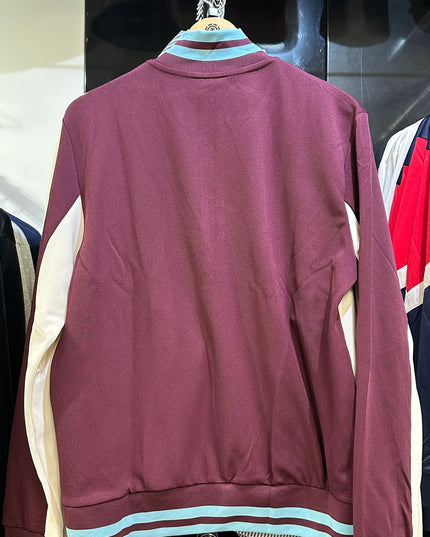 FILA Retro Tiebreaker Funnel Neck Track Top Fig/Gardenia/Milky Blue - 483 Raw Menswear