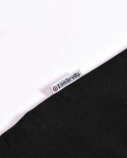Lambretta Twin Tipped Polo Top Black & Gold - 056 Raw Menswear