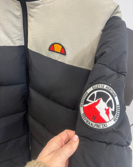 Ellesse Nebula Padded Jacket Black/Taupe - 636 Raw Menswear