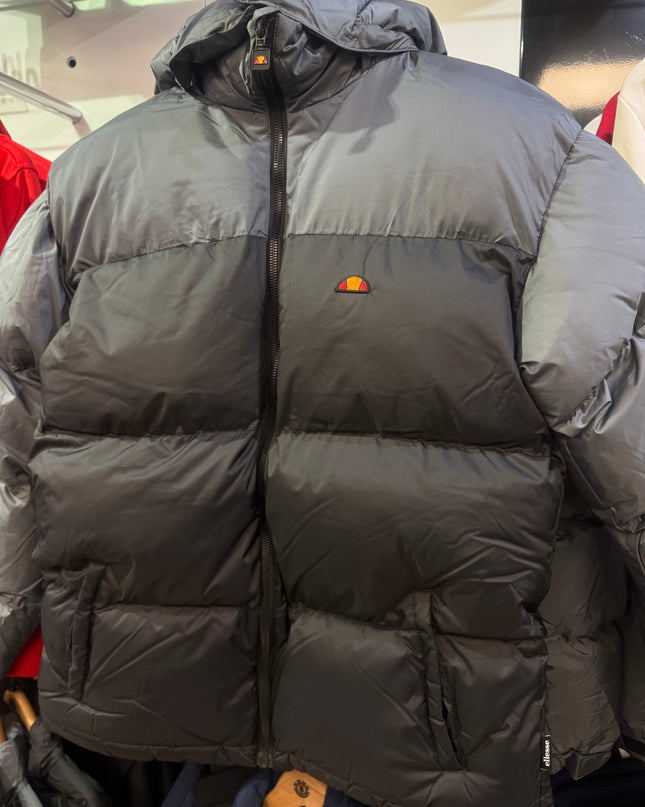 Ellesse Dappiani Padded Jacket Black/Grey - 646 Raw Menswear