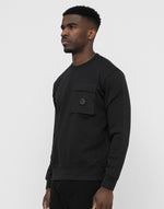 Lade das Bild in den Galerie-Viewer, Marshall Artist Nevado Crew Neck Sweater Black - 470
