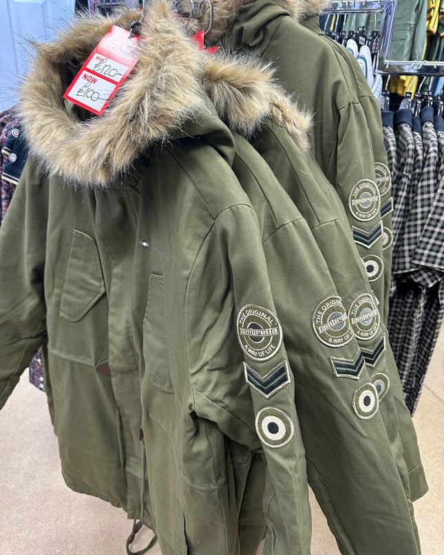 Lambretta Cotton Canvas Parka Khaki