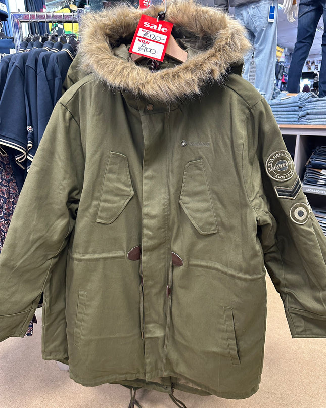 Lambretta Cotton Canvas Parka Khaki
