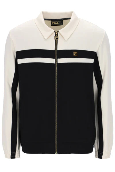 FILA Bill Track Top With Gold Trim Black - Raw Menswear