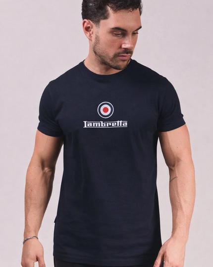 Lambretta Brand Logo Tee Navy