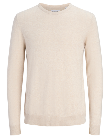 Jack & Jones James Crew Neck Knitwear Jumper Stone - 580