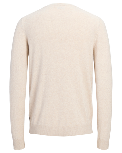 Jack & Jones James Crew Neck Knitwear Jumper Stone - 580