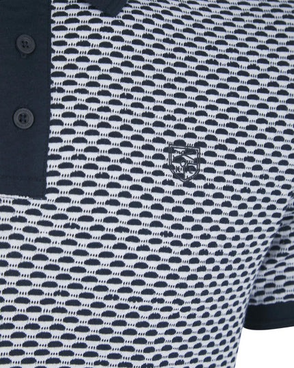 Tokyo Laundry Jacquard Polo White/Navy - 075