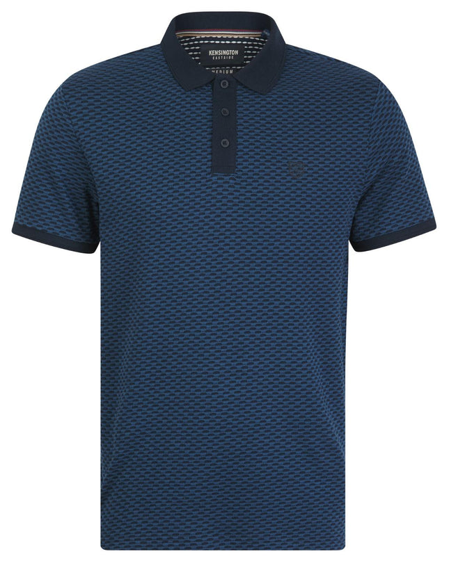 Tokyo Laundry Jacquard Polo Navy - 074