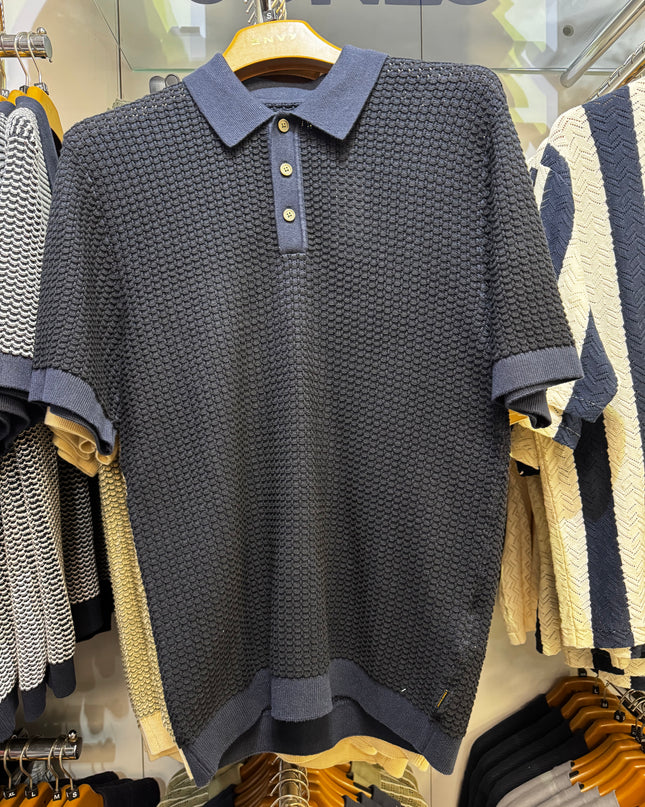 Jack & Jones Kingsley Knit SS Polo Navy - 151