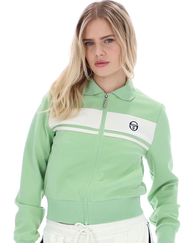 Women's Miss Masters Track Top Quiet Green/Gardenia