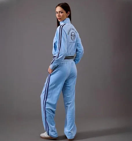 Women's Sergio Tacchini Carmella Velour Track Top Baltic Sea/Maritime Blue