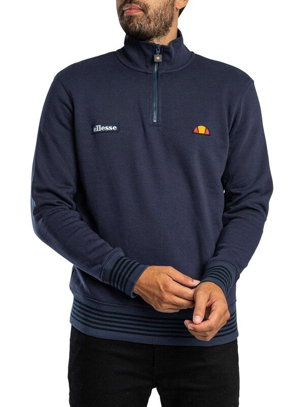 Ellesse Verazo 1/4 Zip Top in Navy