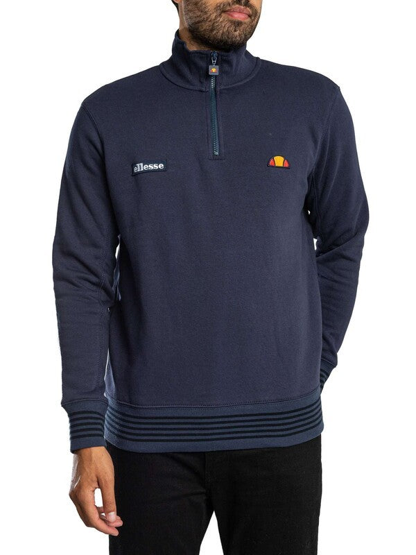 Ellesse Verazo 1/4 Zip Top in Navy - 456