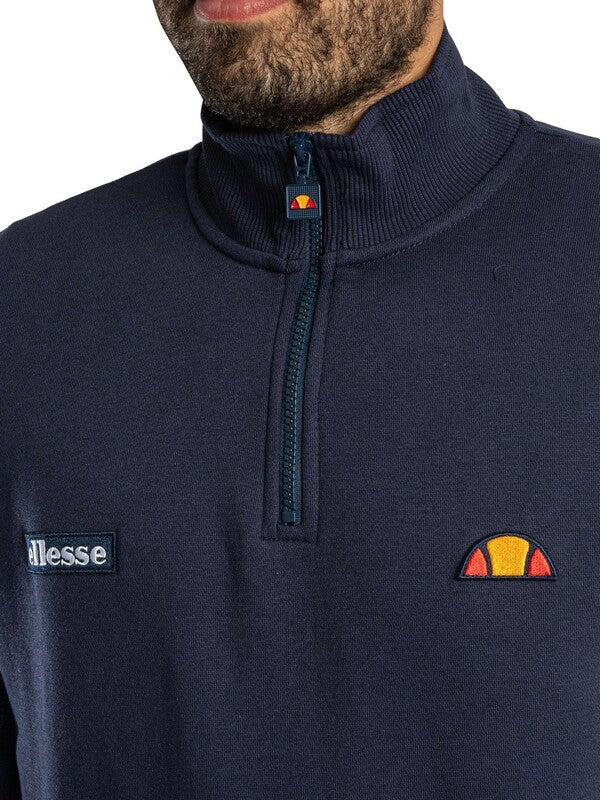 Ellesse Verazo 1/4 Zip Top in Navy