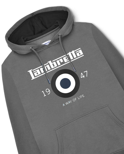 Lambretta Target Hoodie Iron Grey