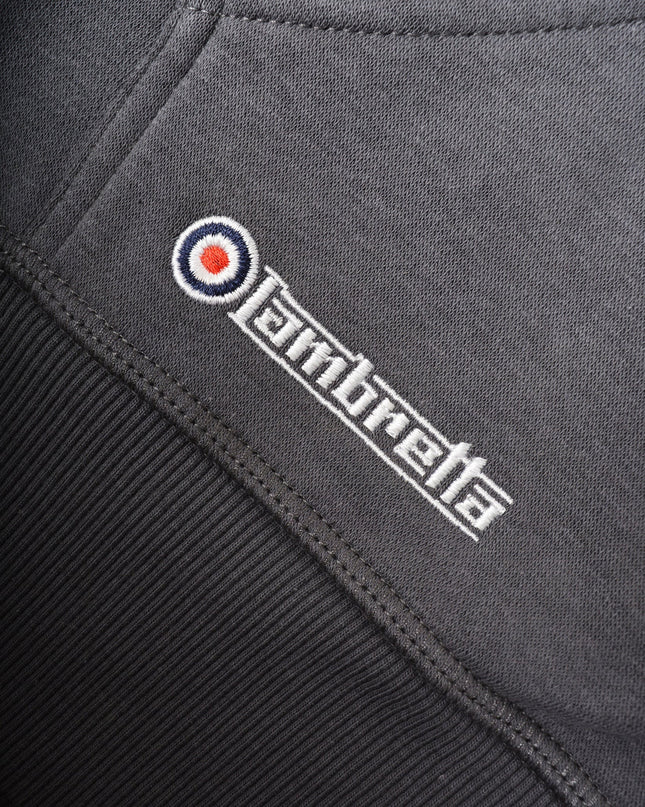 Lambretta Target Hoodie Iron Grey